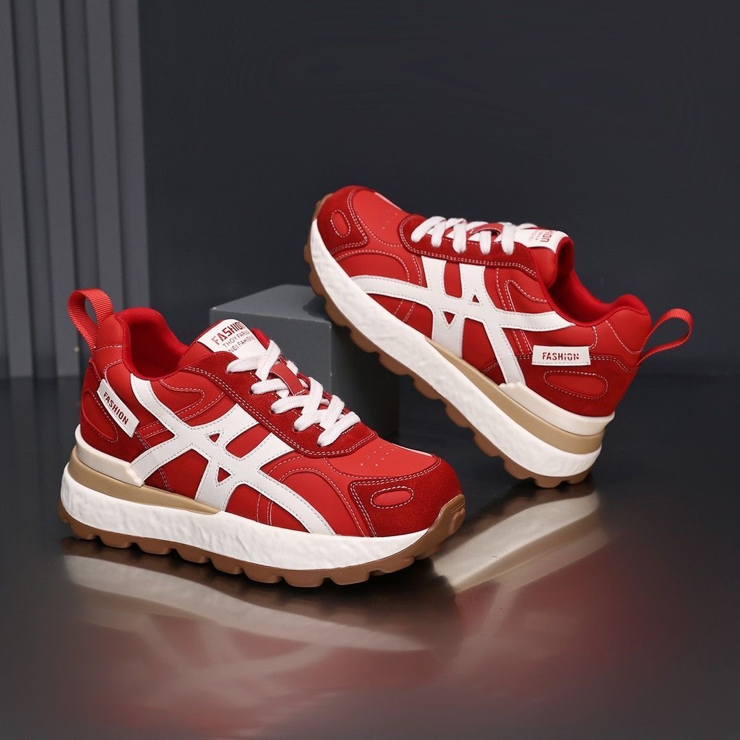 老爹鞋女2025新款冬季鞋子女爆款厚底增高百搭软底阿甘休闲运动鞋