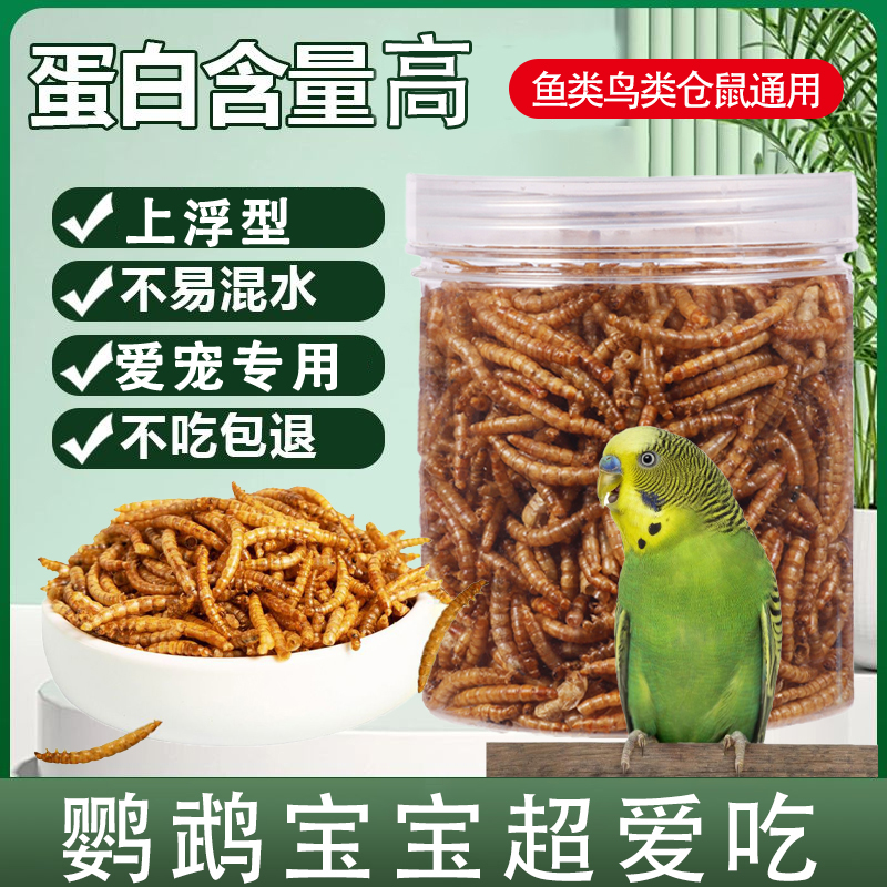 鹦鹉鸟粮食饲料鹦鹉专用面包虫干零食虎皮牡丹玄凤小太阳八哥鸟食