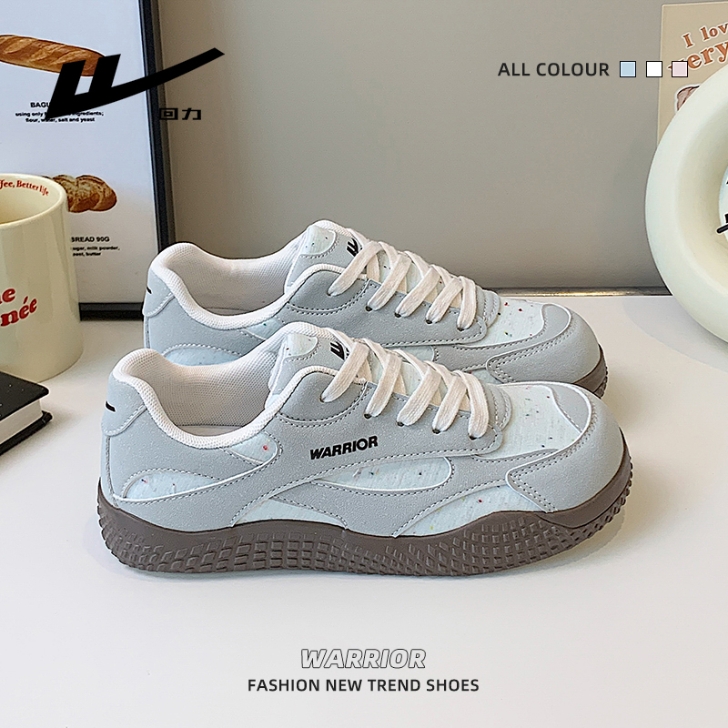 回力秋季板鞋女2025新款厚底设计感休闲百搭透气小白鞋子运动女鞋