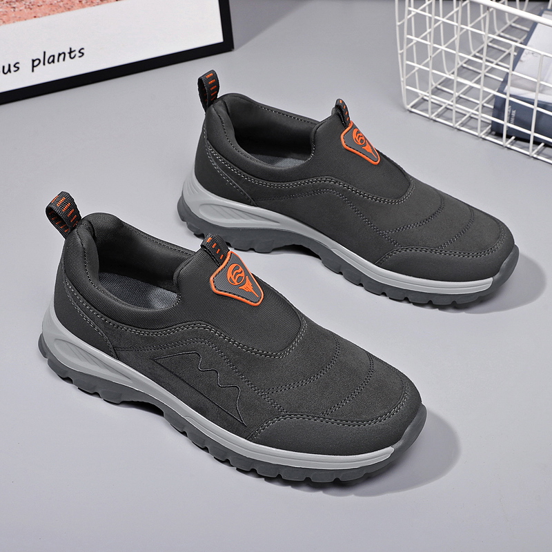 舒适鞋安全老人鞋官方正品防滑老人鞋男秋冬软底舒适爸爸运动鞋一