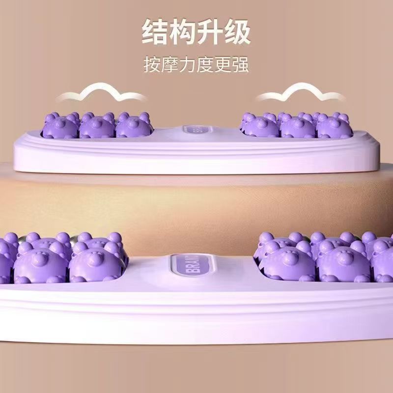 足底按摩器足部足疗腿部穴位磁珠四排滚轮底按摩器户外按摩指压板