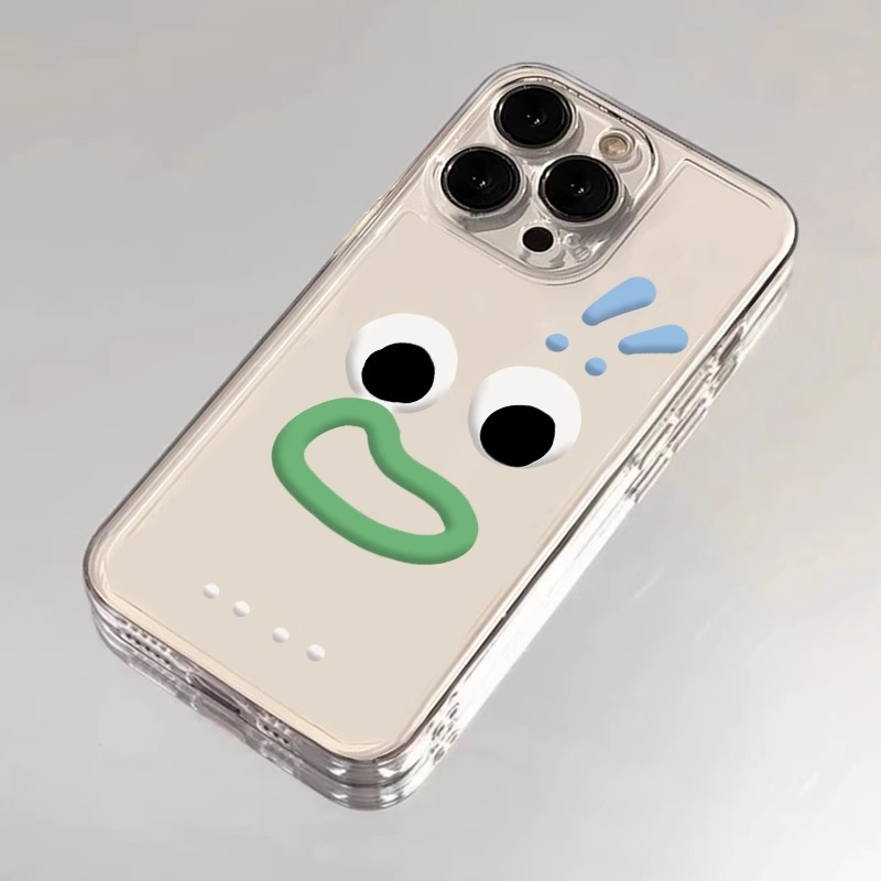 趣味表情适用iPhone15苹果14promax透明手机壳16搞怪13抽象12新款