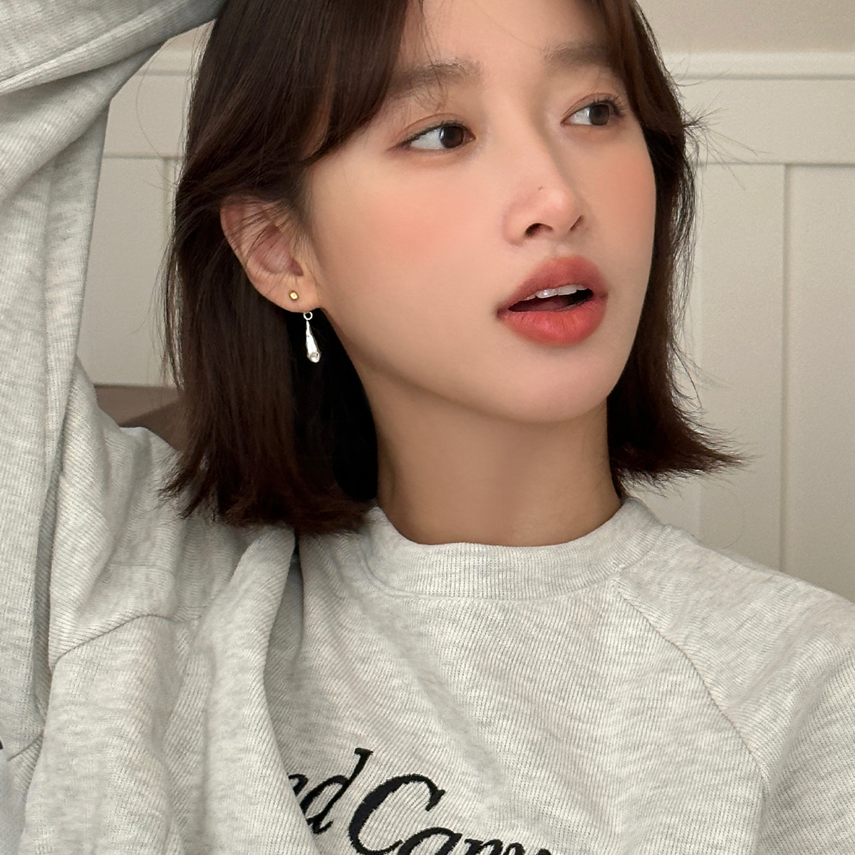 ERBAN/耳伴 925银耳饰 水滴耳环轻奢气质高级感耳钉冷淡风耳坠女