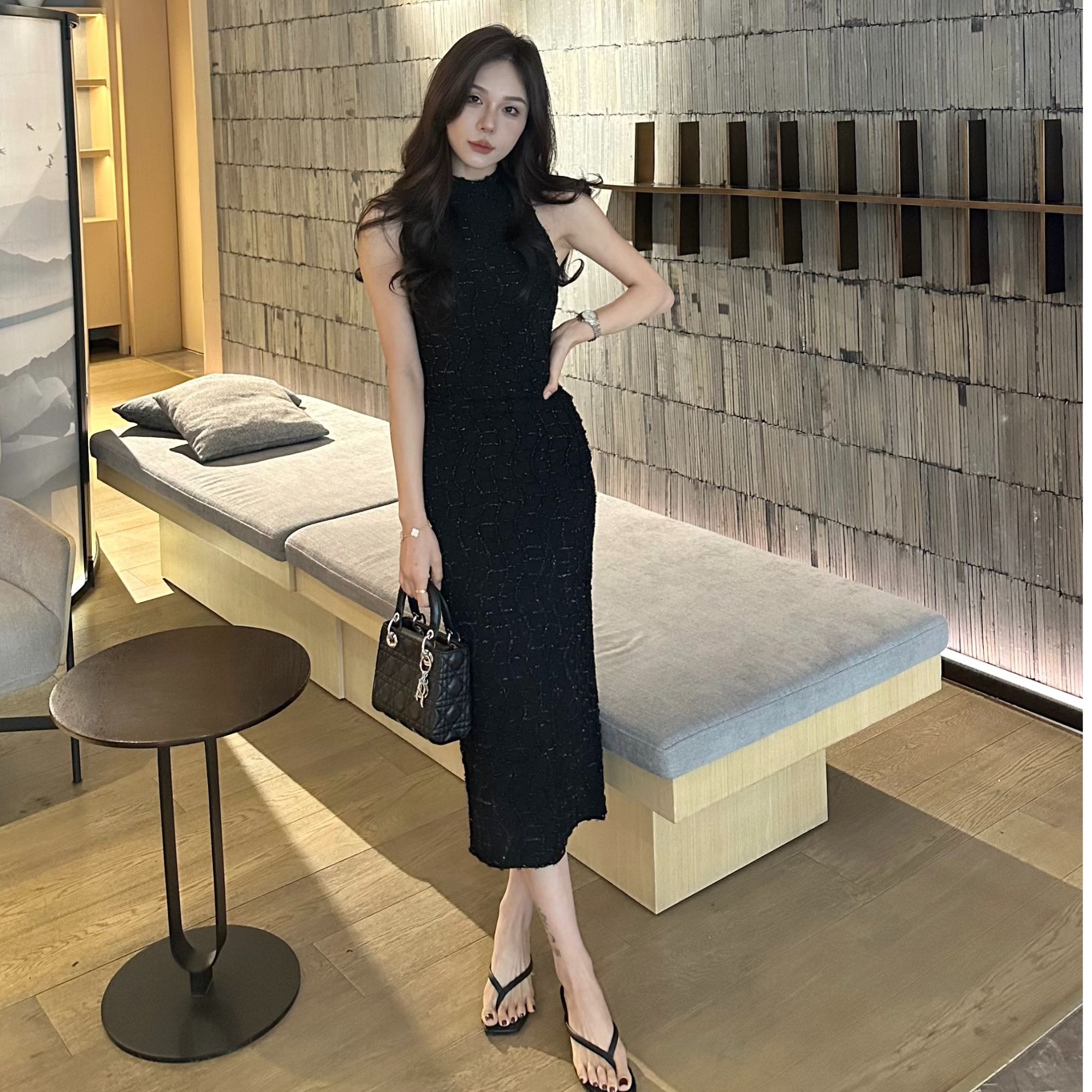 【田姜女装】气质女神无袖连衣裙