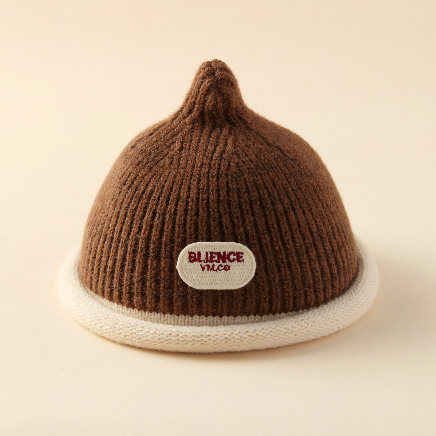 宝宝帽子秋冬季保暖针织帽可爱一岁男宝防风奶嘴帽超萌洋气儿童帽