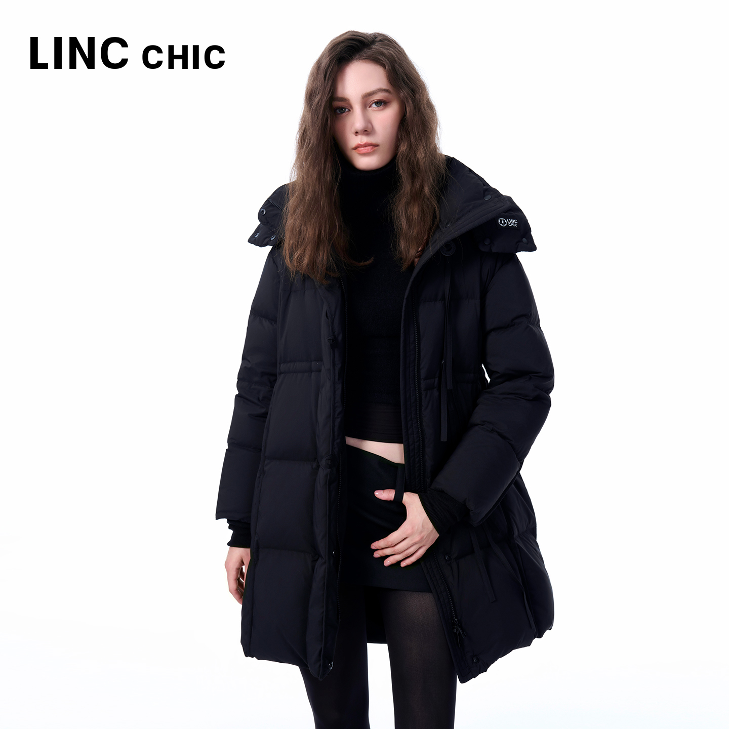 LINCCHIC/金羽杰中长工装面包鸭绒服Y25806266