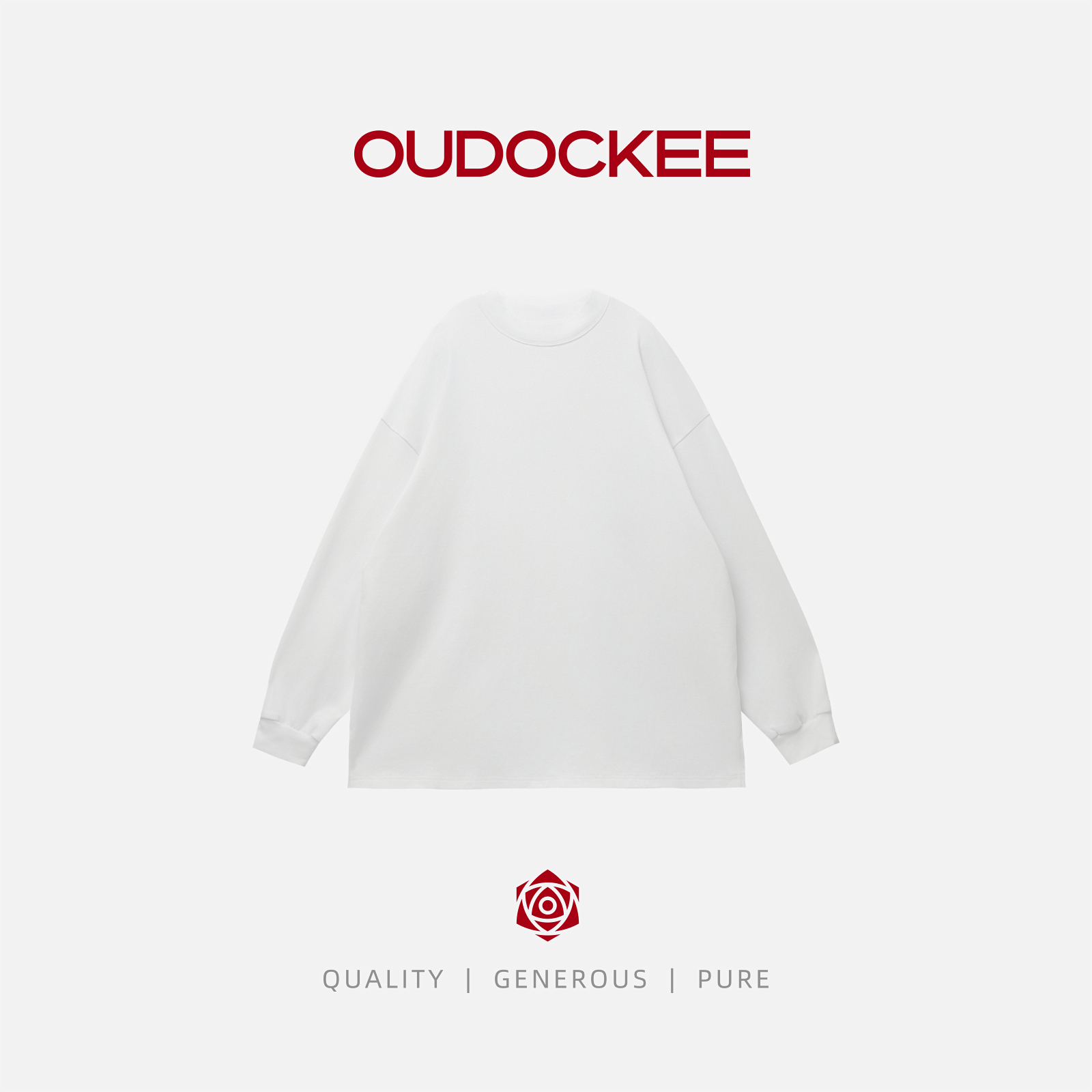 OUDOCKEE 鸥鸥 【96棉】打底王后 时髦韩系简约长袖百搭 TACE663T