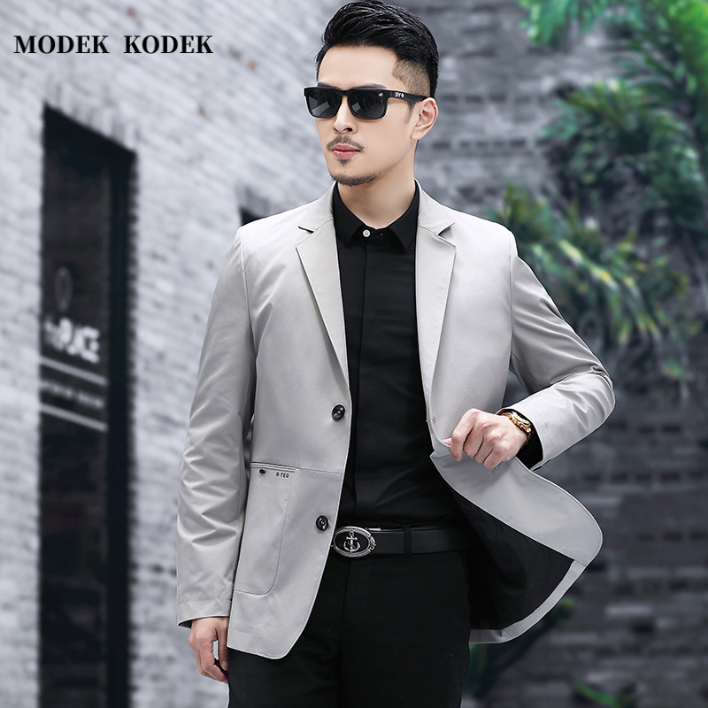 MODEK KODEK高级感潮牌男商务休闲西服秋季新款时尚百搭时尚外套