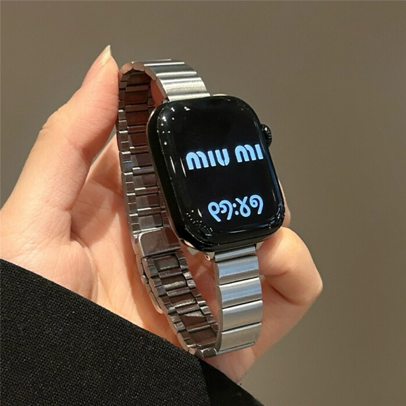 高级感小蛮腰适用小米手环9pro表带红米watch5/4磁吸金属链式钢带