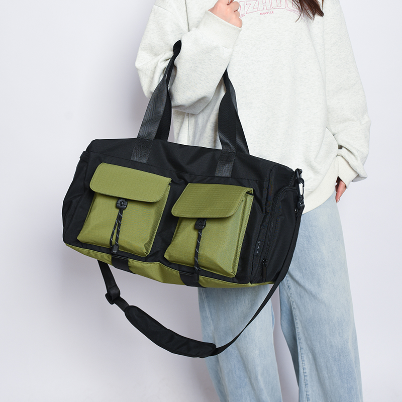 男女同款双面可用大容量旅行健身包带鞋仓干湿分离多功能休闲包