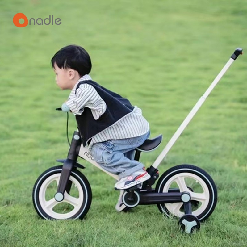 纳豆nadle自行车儿童1-3岁三合一平衡车男女孩三轮车可折叠单车