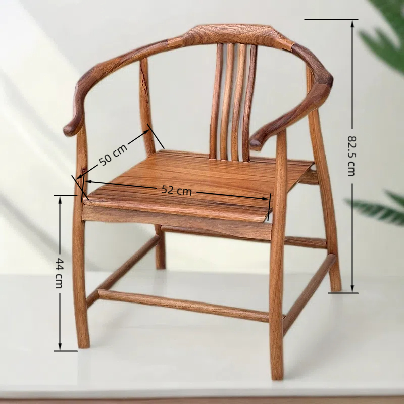 【胡桃木禅韵客椅】 纯实木 家用家居茶桌椅  餐桌椅 书桌椅 办公椅