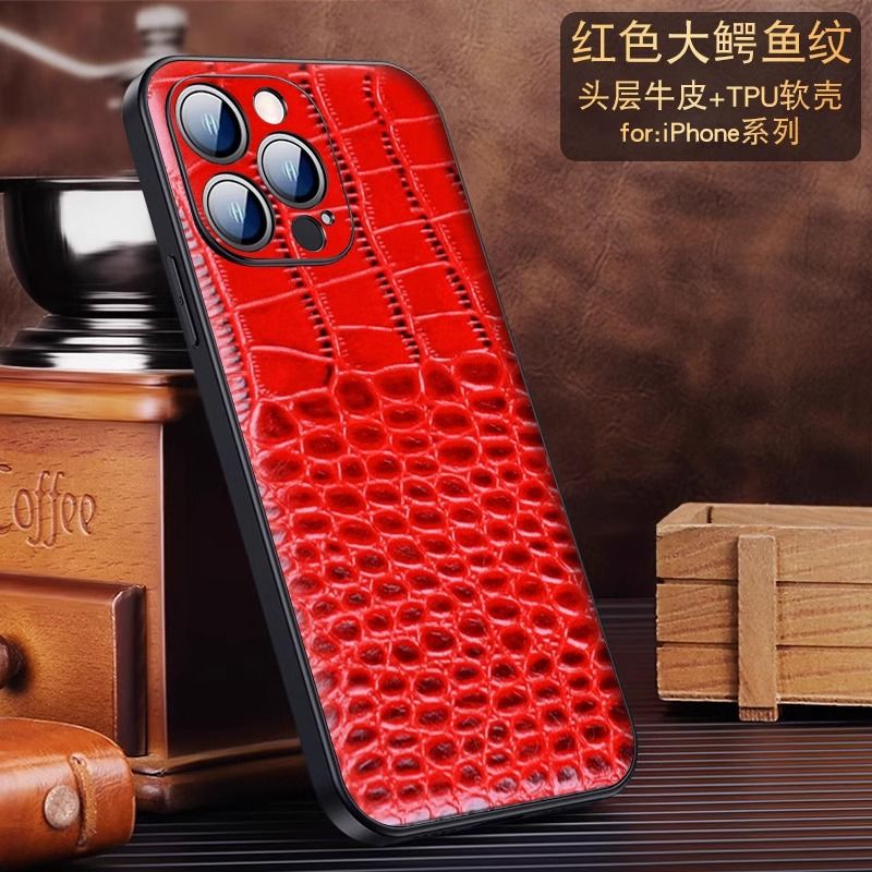 【OPPOReno系列】【真头层牛皮】适用Reno14pro手机壳13男12潮11新10