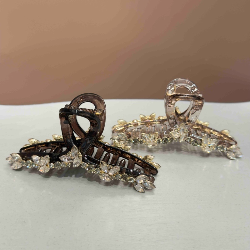 【小魏总珠宝】小滴花排抓夹-11cm