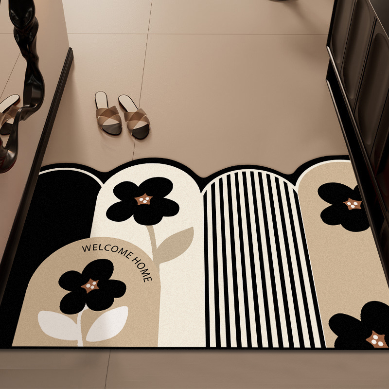 硅藻泥入户门地垫浴室家用进门防滑脚垫地毯吸水卫生间裁剪速干