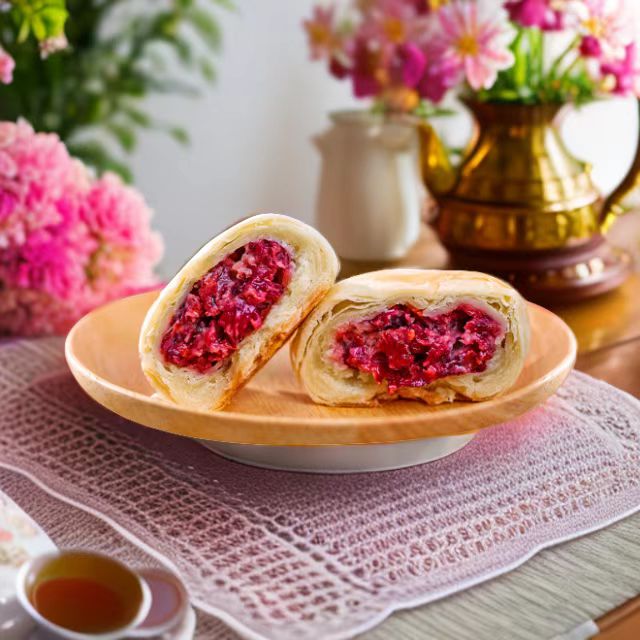 云南特产玫瑰鲜花饼中式糕点茶点早餐零食