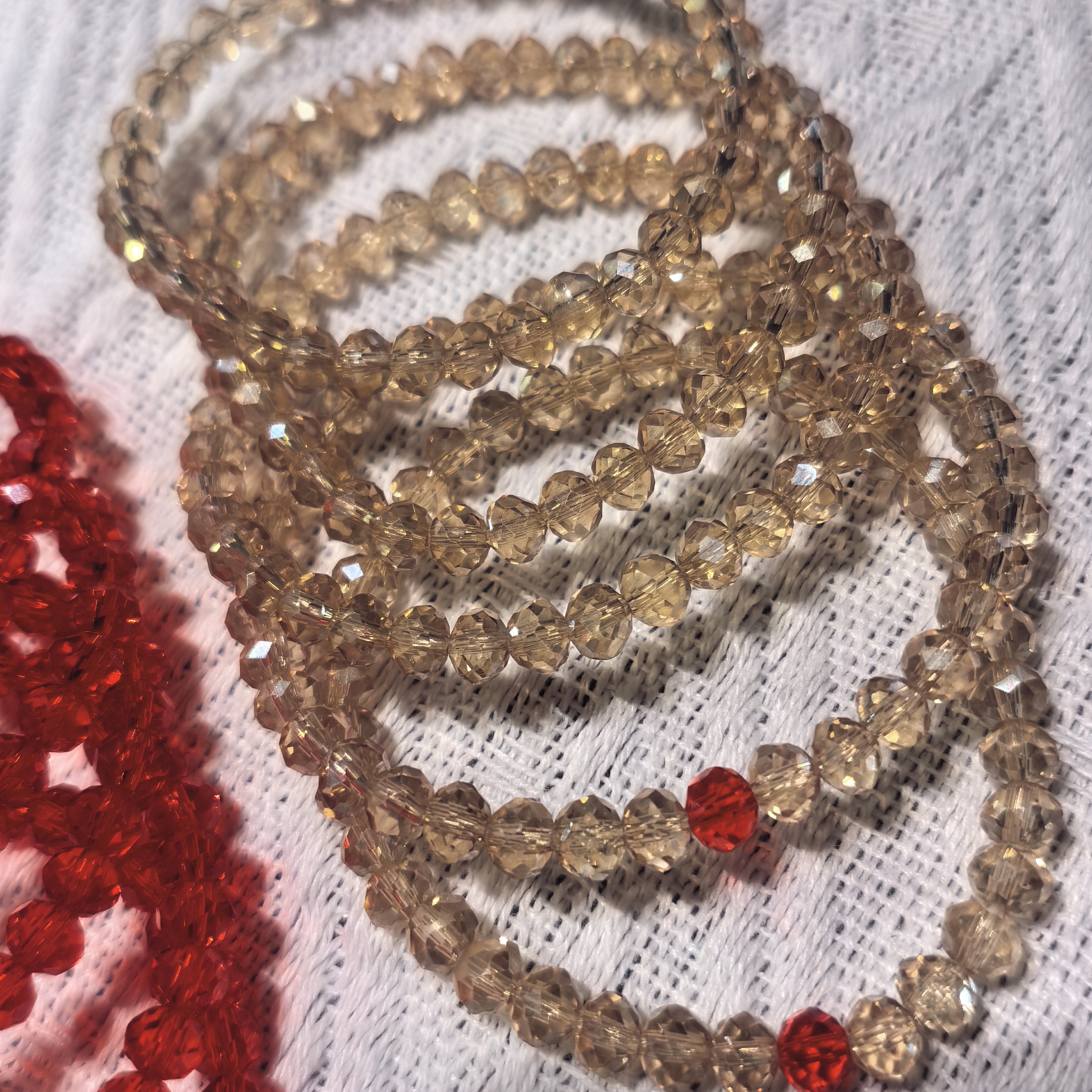 非金属仿水晶手链 DIY手串手饰串珠饰品女款百搭半成品