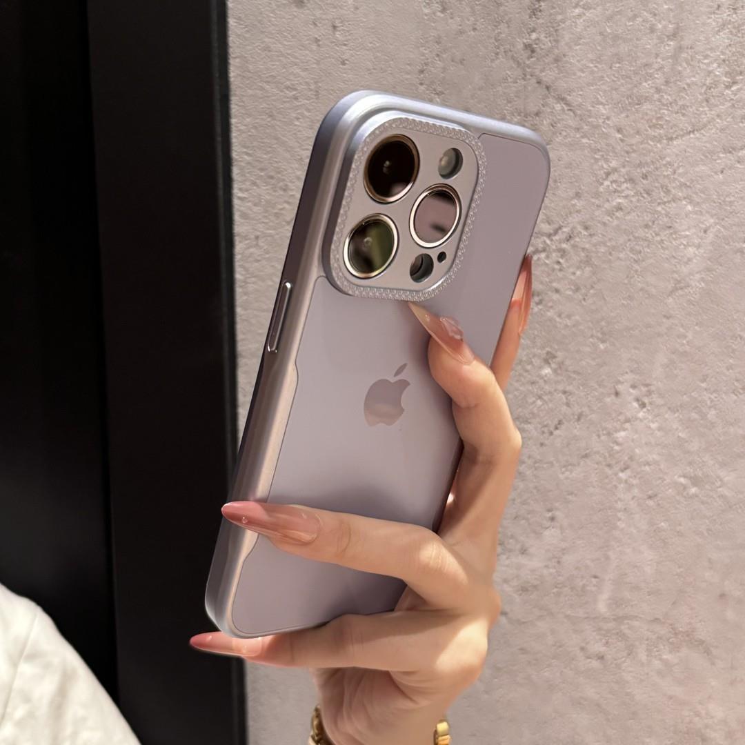 高级磨砂小蛮腰适用iPhone16手机壳14苹果15promax创意13简约12硬