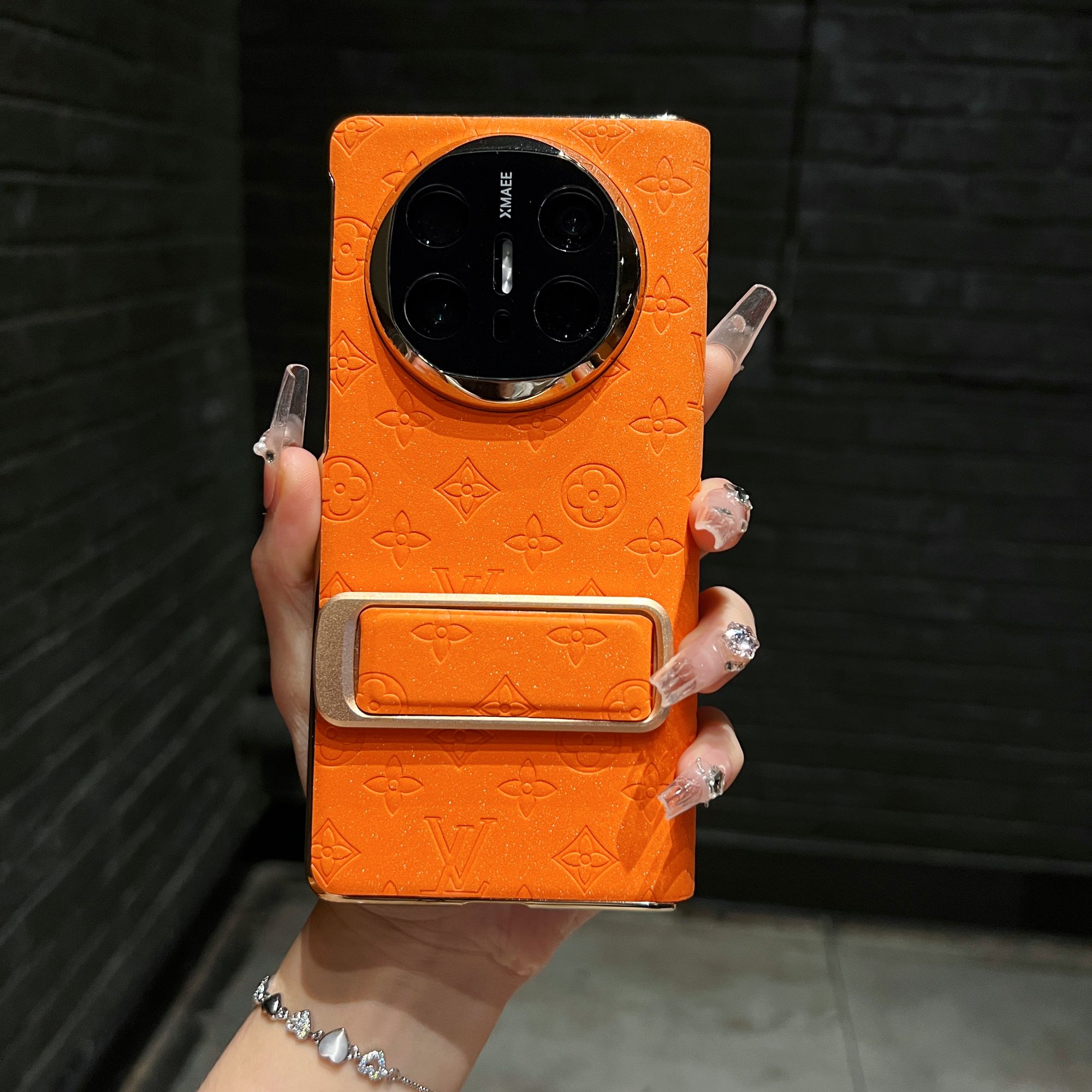 适用华为matex6手机壳新款腕带支架x5/x3保护套折叠防摔保护套5G