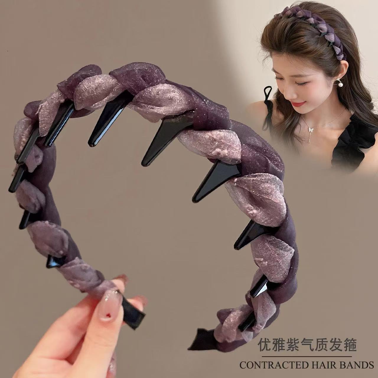 发箍女款网红2025新款发带高颅顶洗脸专用头箍压发卡夏天发捆头饰