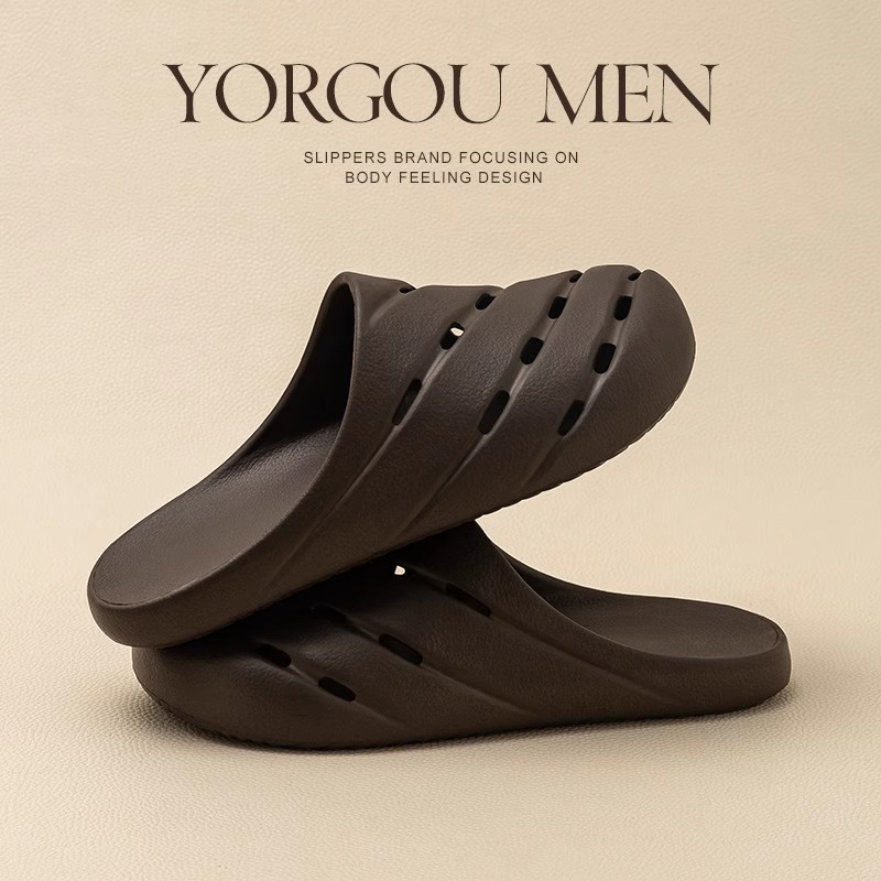 远港包头洞洞鞋女夏天室内家居防滑防臭沙滩海边包头凉拖鞋男外穿