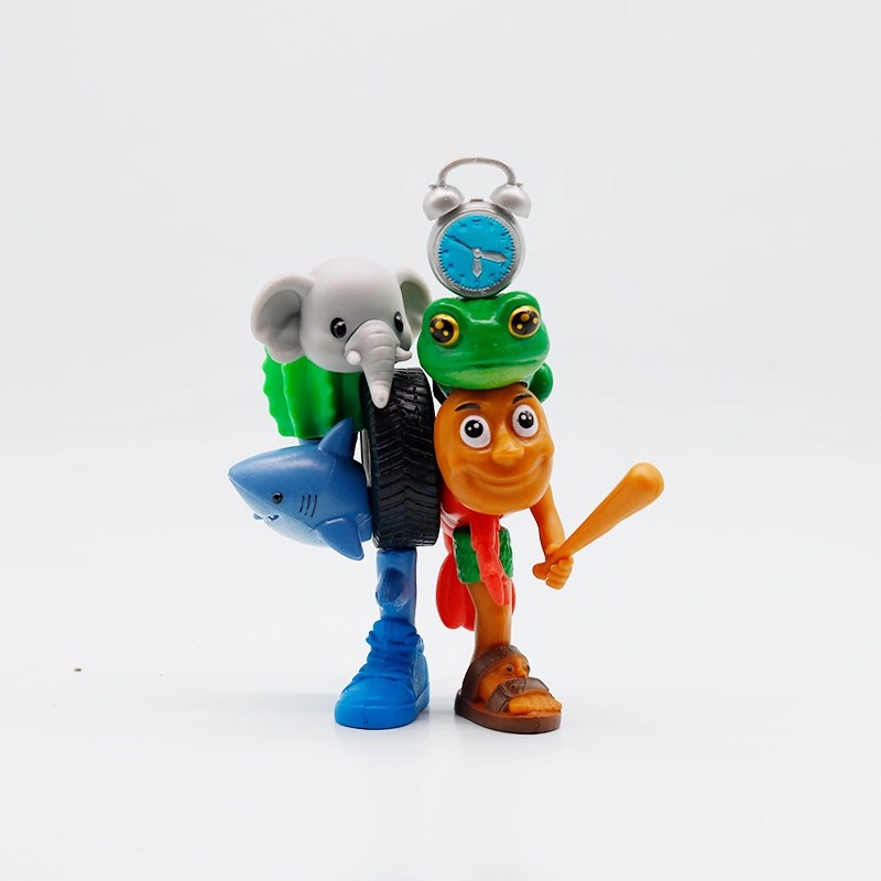 超萌Q版外国山海经融合怪手办缝合怪拆卸拼装五帝王公仔摆件玩具