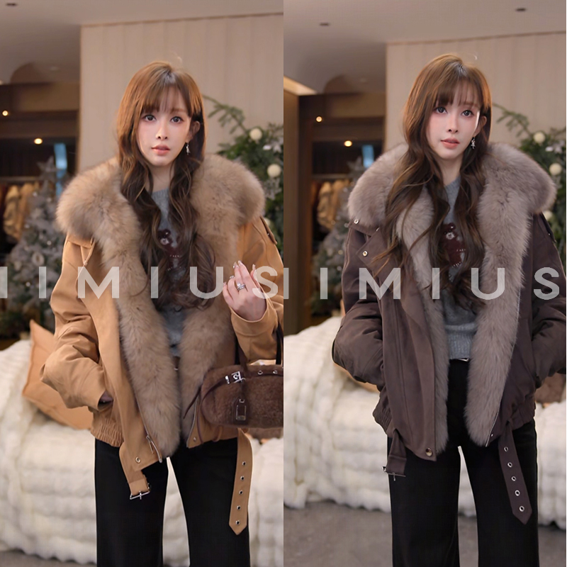 【mimius】P 可溯源三星安心鹅绒 进口狐狸毛领派克鹅绒外套 G11152