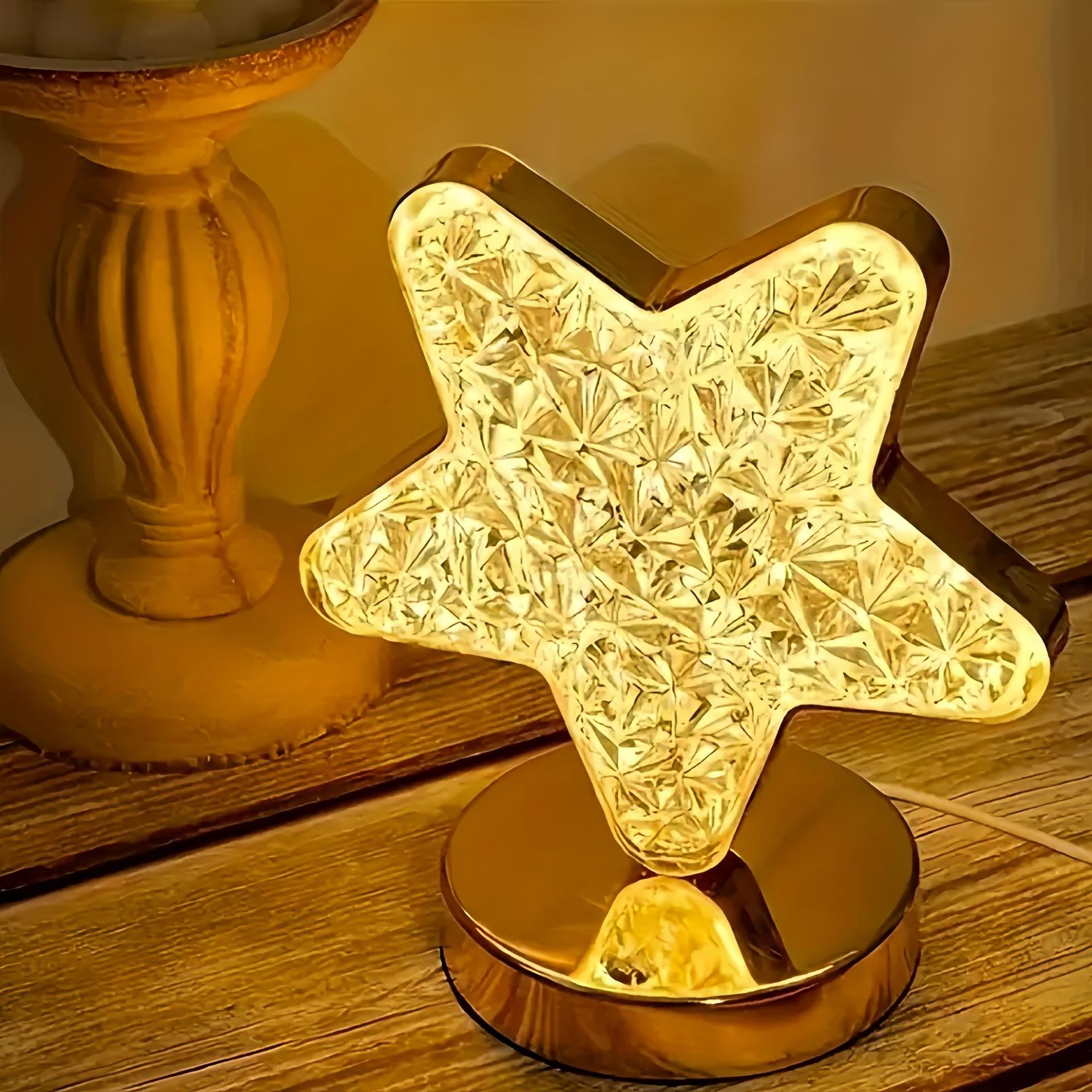 浪漫星星小夜灯ins装饰台灯女生生日礼物充电露营