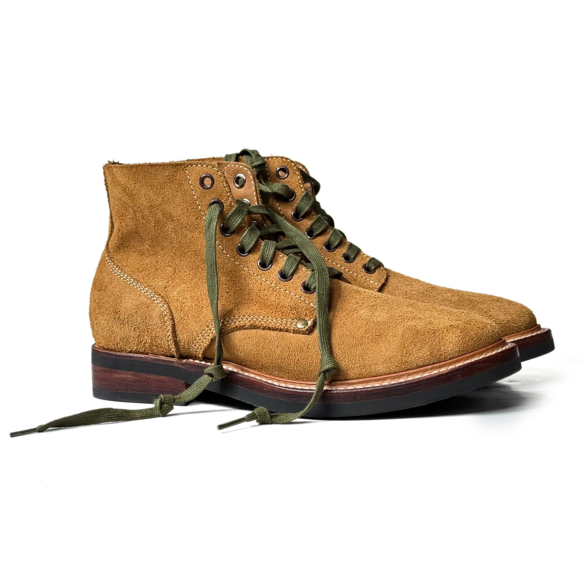 远山大叔M43大逃亡限量版厚底中帮复古百搭真皮男款棕色大黄靴