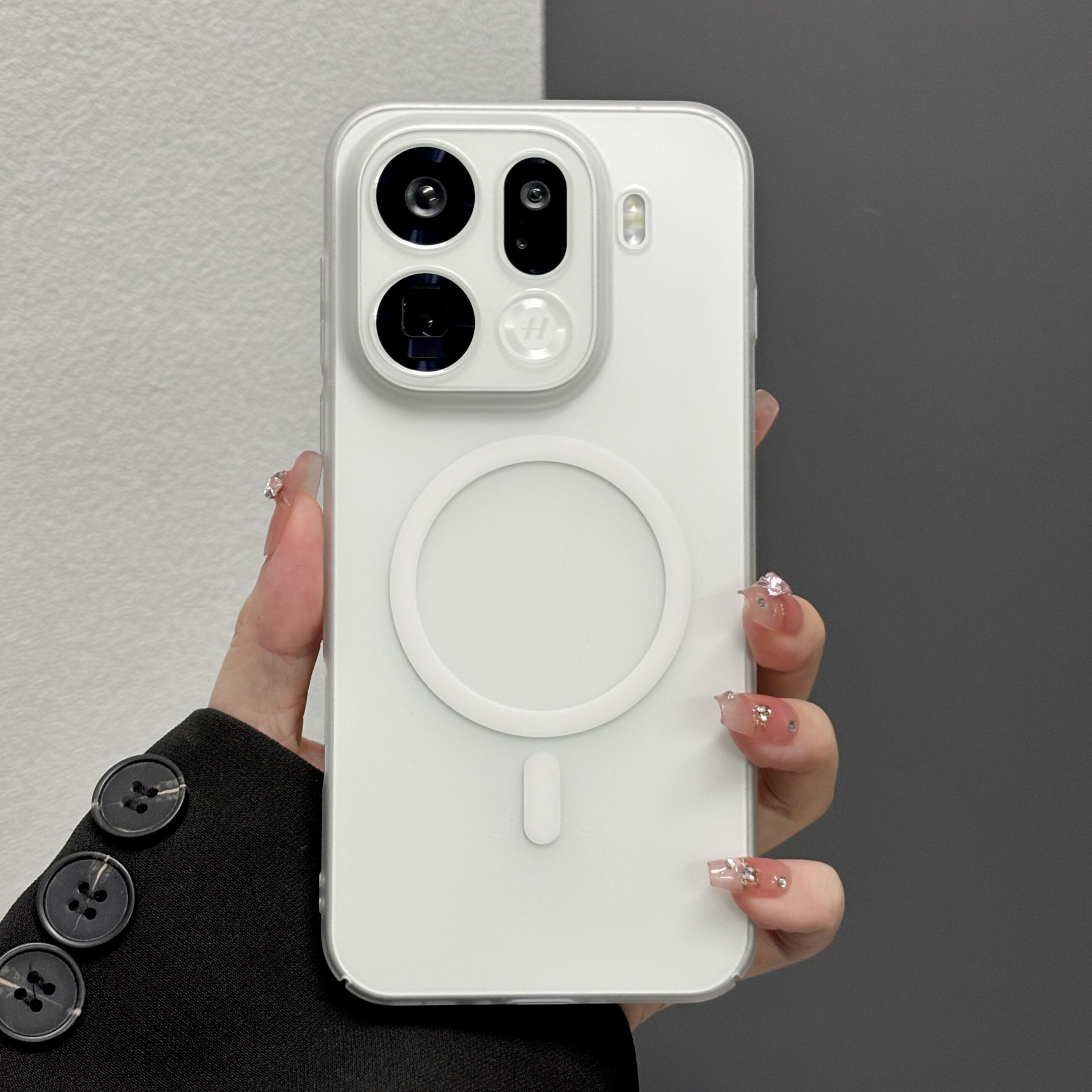 超薄冰雾磁吸适用OPPOFindX9Pro手机壳半透明X9简约X8S肤感磨砂壳