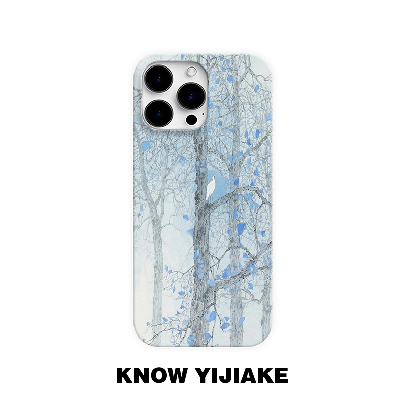 煙云栖枝适用苹果17pro手机壳16promax小众小米15oppo套vivo小众