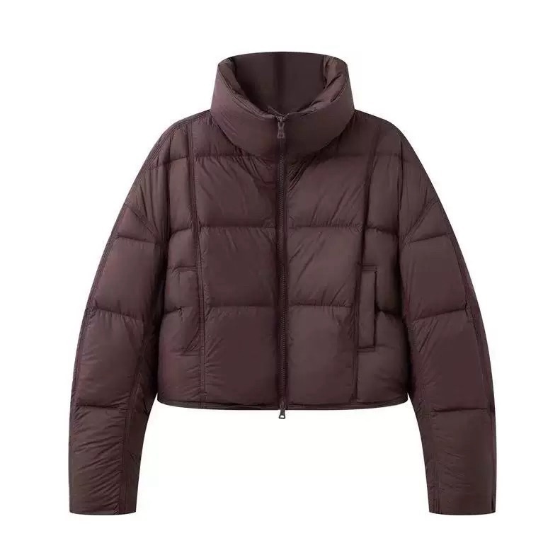 艾诺丝2025冬新款显瘦保暖面包羽绒服外套女AR004143