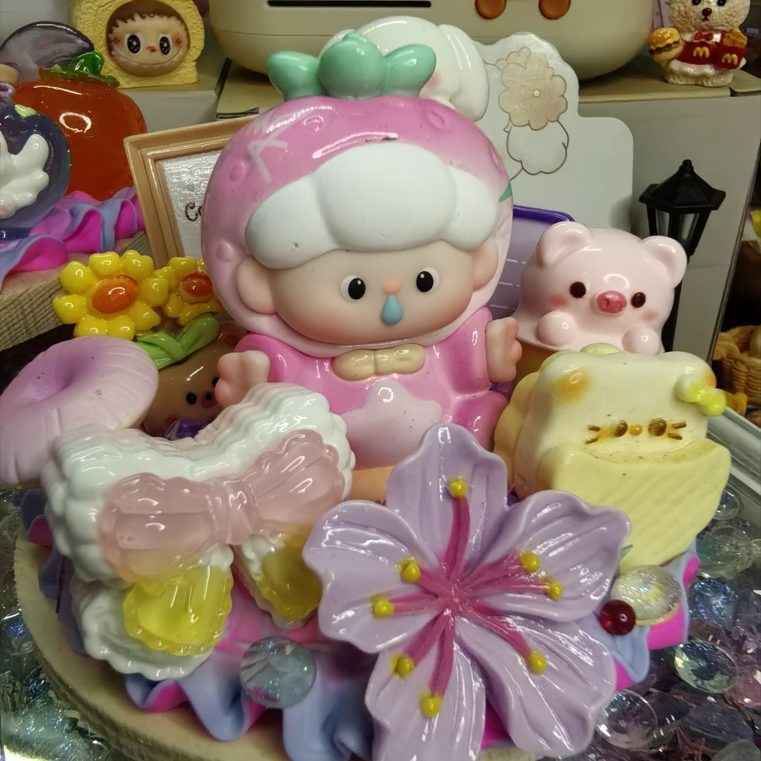 奶油胶小摆台，奶油胶成品定制