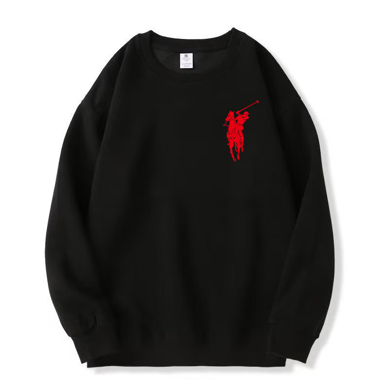 保罗联名刺绣战马秋款卫衣宽松时尚