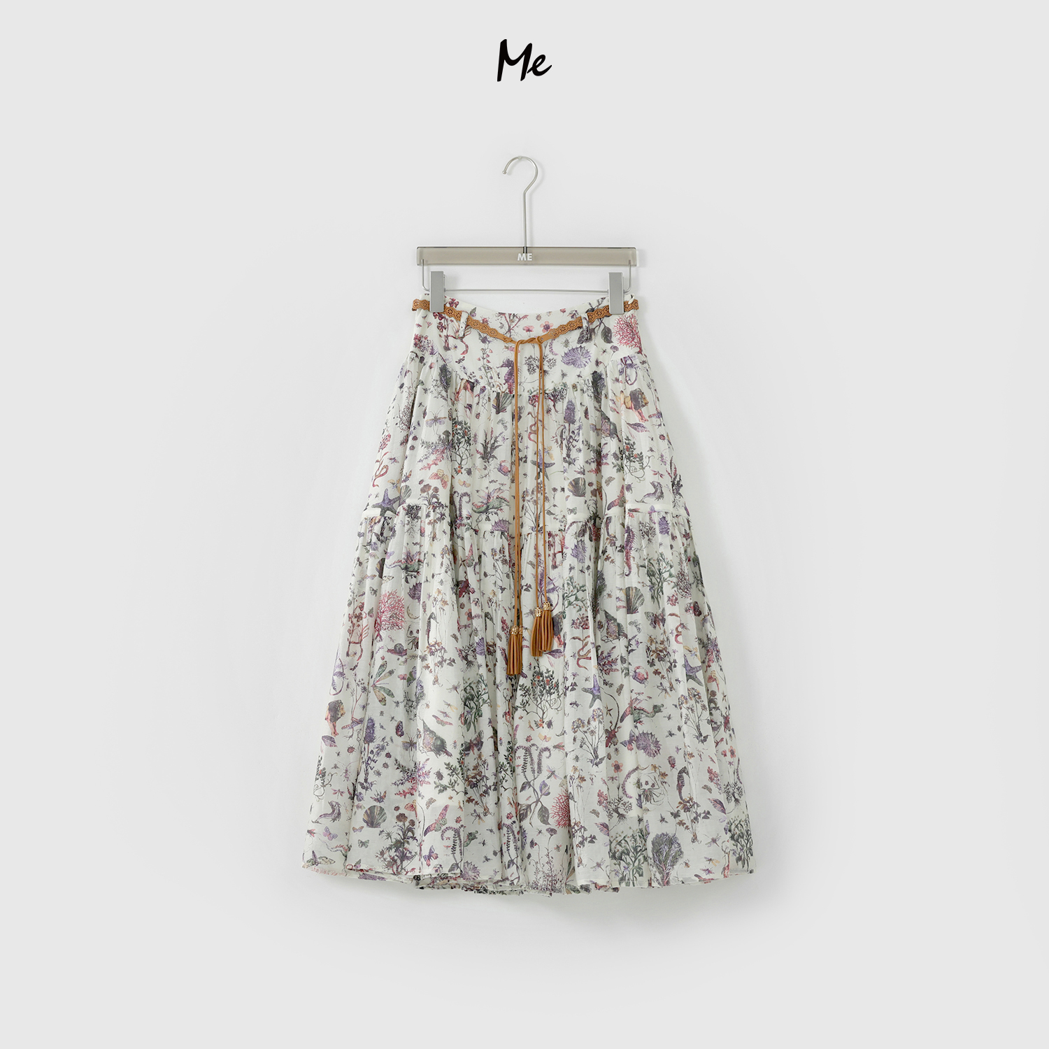 ME【海底世界】莱赛尔混纺轻盈柔软高腰显瘦时尚百搭半身裙MESS0337