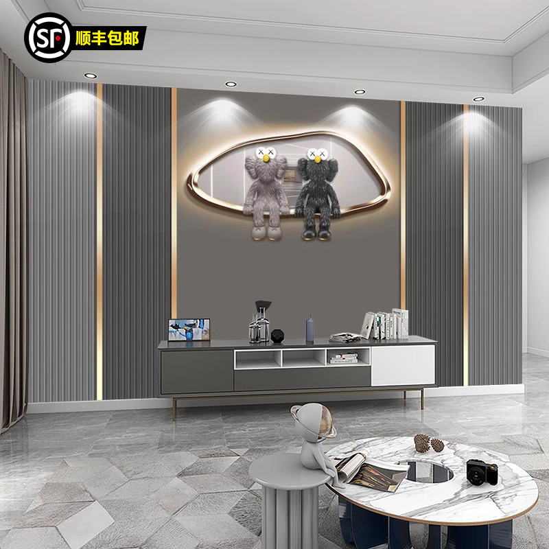 背景墙客厅电视墙壁画壁纸8d浮雕立体壁画装饰画2025最新款卧室布