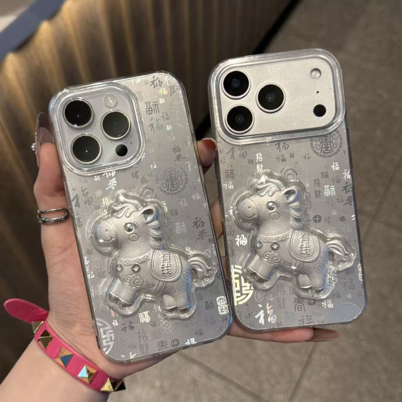 GGBond马上有钱百福图适用iPhone17/16promax手机壳高级苹果14/15