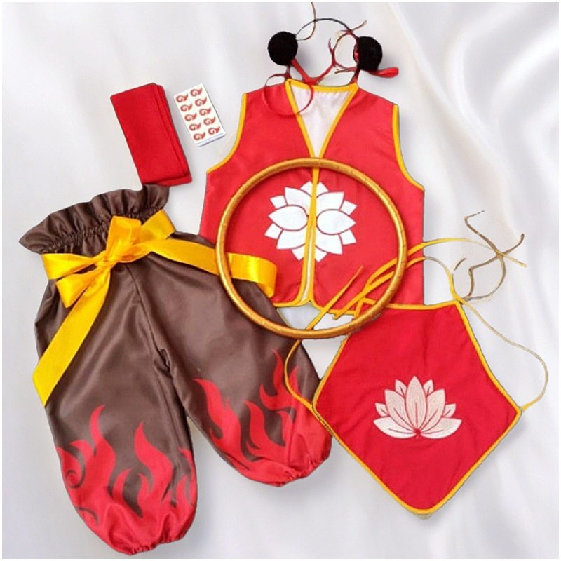 全套装乾坤圈哪吒演出服装大人小孩同款cos服表演夏成人儿童衣服