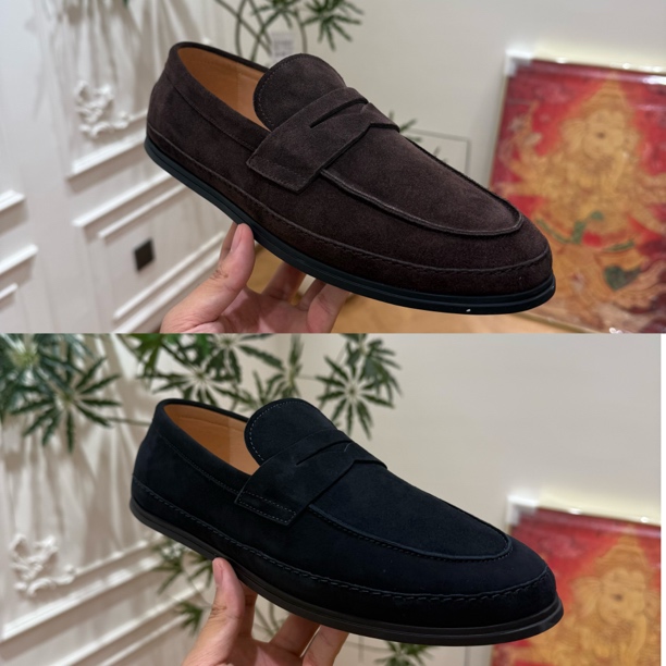 态度｜9955 秋冬男士新款 牛反绒皮 超轻舒适乐福鞋