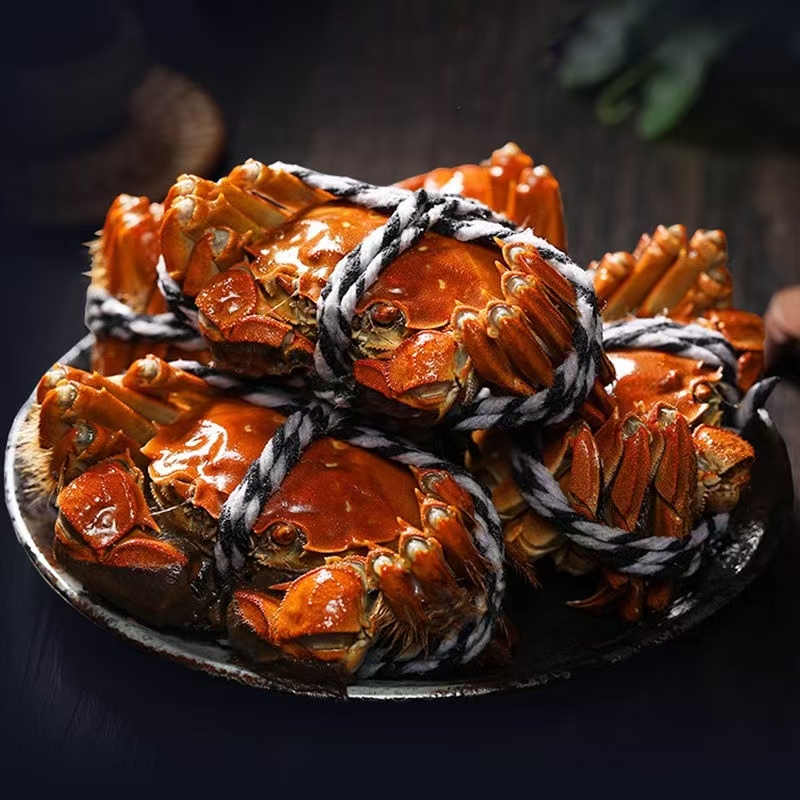 【活蟹】江苏大闸蟹公3.4-3.1两母3.4-3.1两4对再送1对到手10只现货