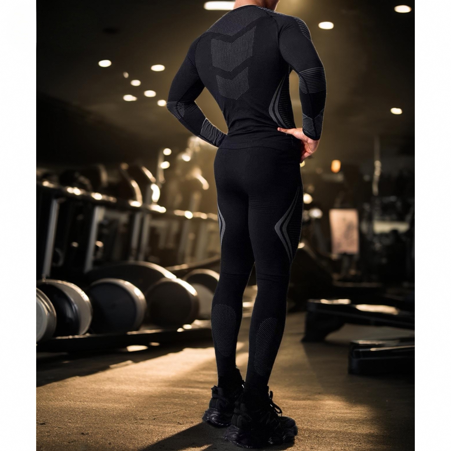 速干保暖内衣男式滑雪速干衣压缩衣秋冬骑行紧身排汗保暖运动套装