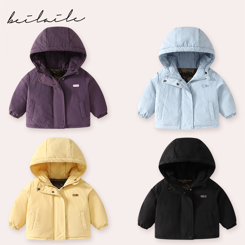 【三防贴标冲锋羽绒外套 小乐妈咪】婴儿童羽绒服男女宝宝外套K29