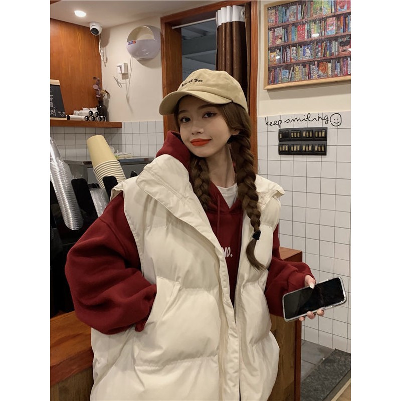 马甲女2025秋冬新款学院慵懒风宽松小个子时尚百搭坎肩马夹