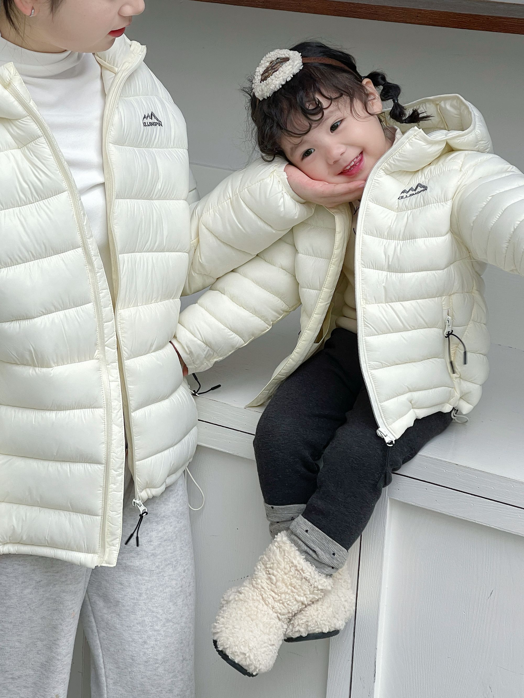 冬季儿童亲子款轻薄棉衣排骨服外套2025新款冬季棉袄保暖面包服