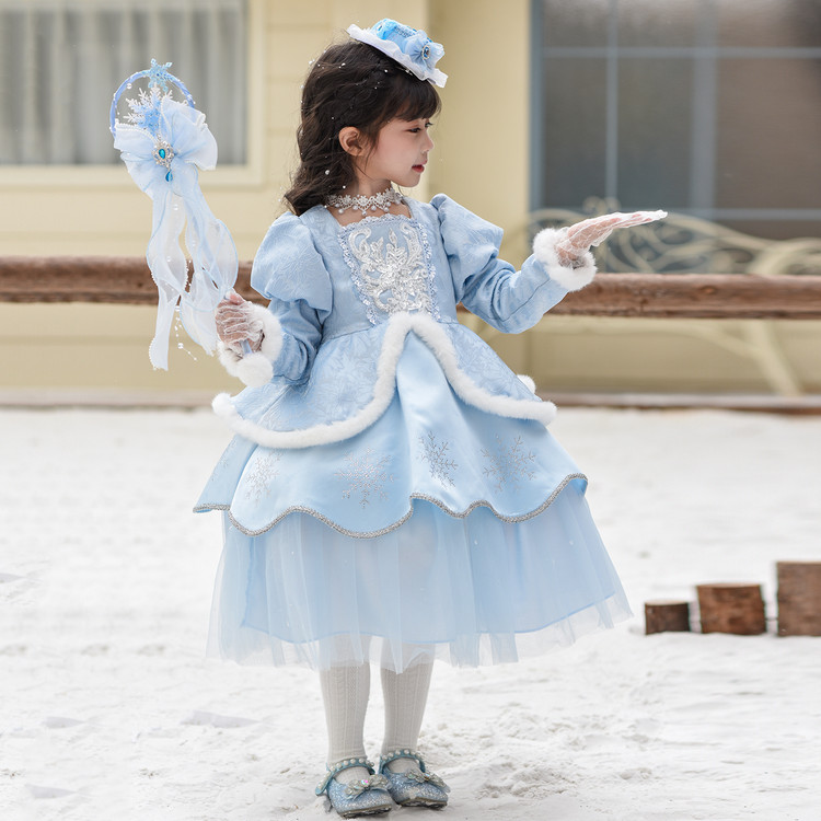 女童洛丽塔连衣裙秋装新款儿童生日礼服洋气公主裙高级感绝美童装