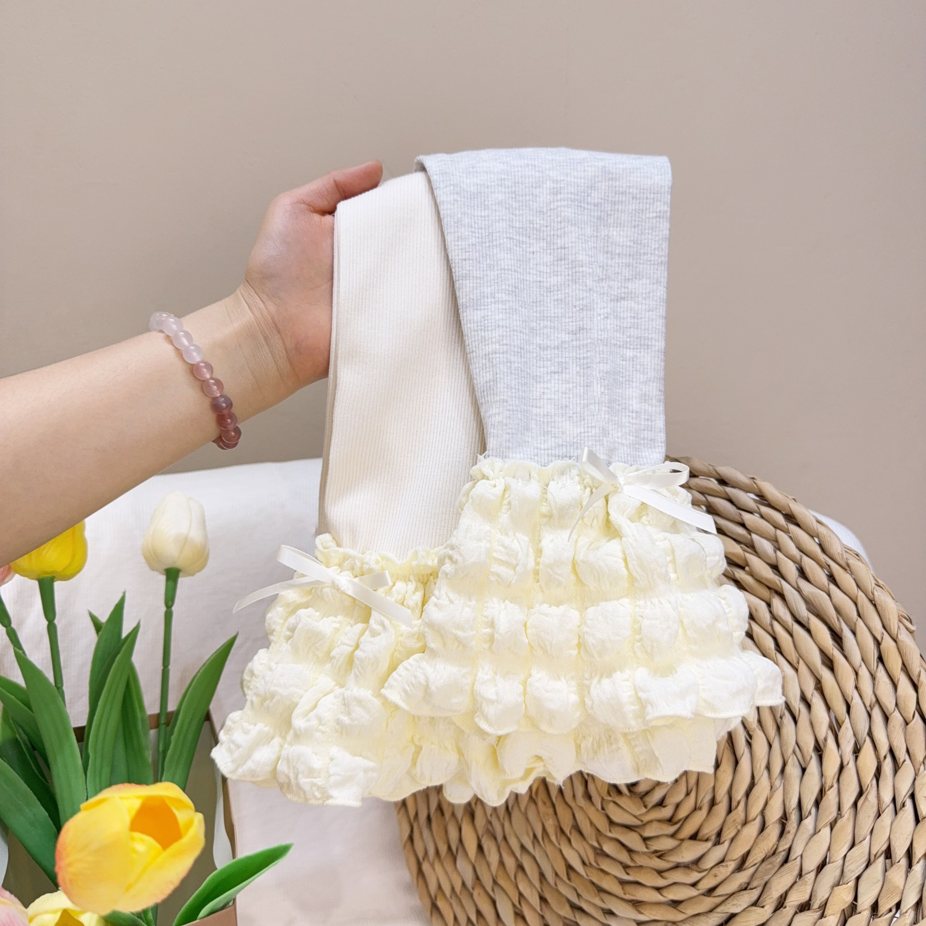 【秋季上新】泡芙秋季宝宝童装公主风高颜值百搭长裤潮流女童打底裤