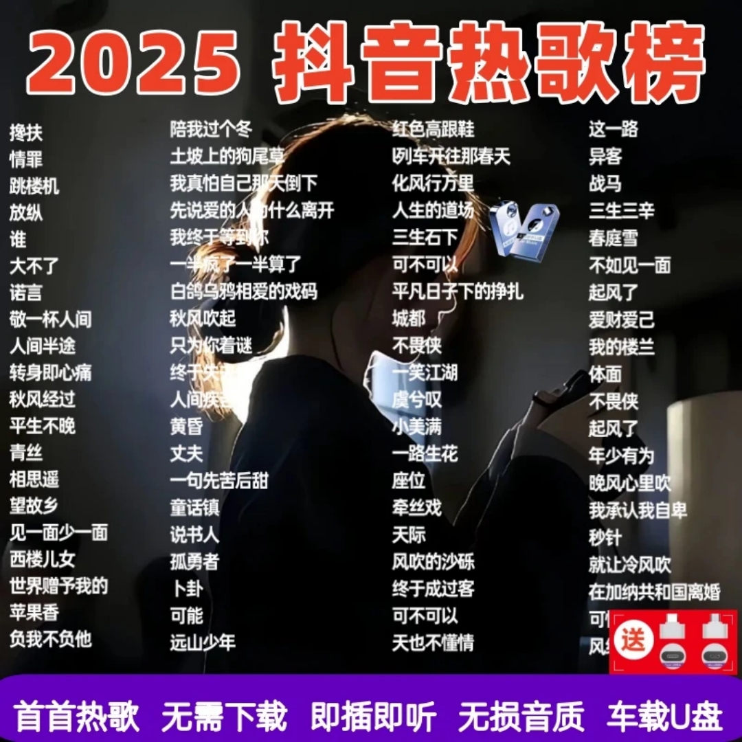 2025新款车载音乐u盘抖音热门歌曲新歌热歌无损音质柏林之声优盘