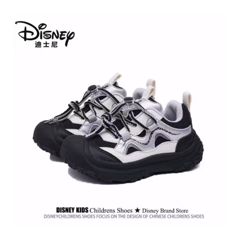 迪士尼童鞋儿童运动鞋秋季男童网面透气跑步鞋女童防滑软底休闲鞋