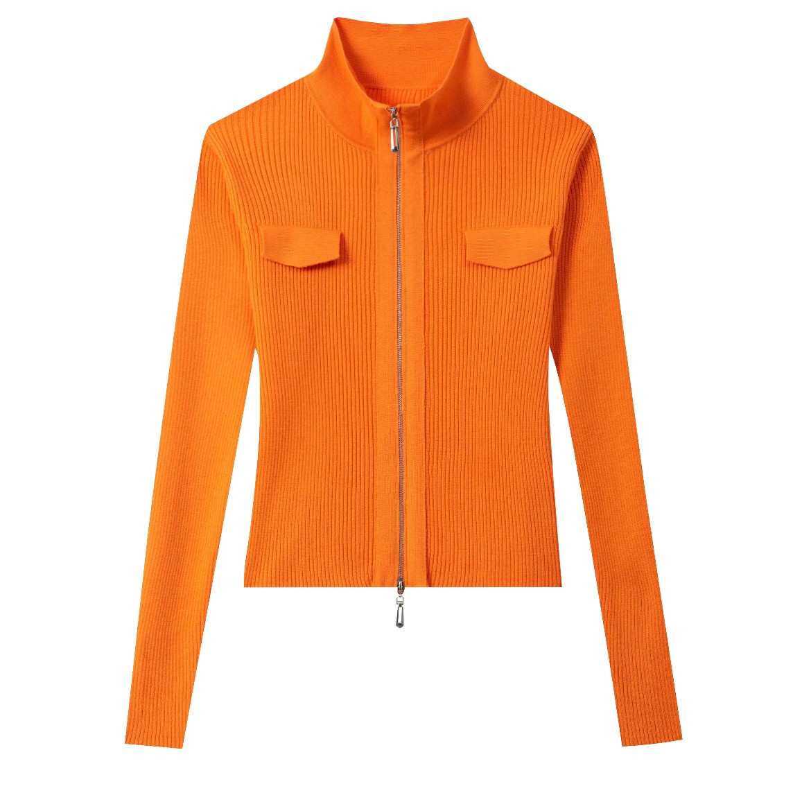 【外搭+内穿】女冬季毛衣百搭小衫半高翻领拉链开衫修身针织羊毛衫