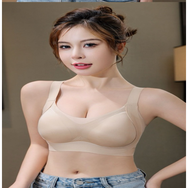 女士薄款透气聚拢提拉无痕软支撑防下垂文胸夏季